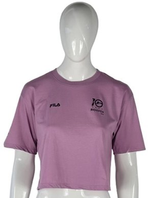 Camiseta Selo Rio Open 10 Anos Feminina Adullto F12L01290 Fila Lilás