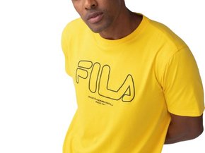 Camiseta Street Express Print Masculina Adulto F11HT00402 Fila Amarelo
