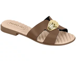 Chinelo Feminino Adulto Napa 8519.118 Beira Rio Conhaque