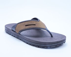 Chinelo Masculino Adulto D6212 Danper Preto e Caramelo