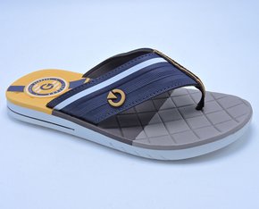 Chinelo Masculino Adulto Sevilha IV Dedo 11333 Cartago Branco E Azul E Amarelo