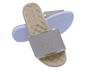 Chinelo Rasteira Feminino Adulto Detalhe Glitter 8360.353 Beira Rio Dourado