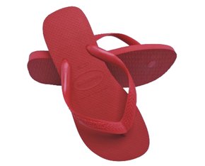 Chinelo Unissex Adulto Top Havaianas Vermelho Rubi