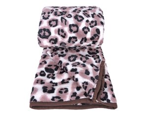 Cobertor Casal Estampado  1,90x2,20 DS Marrom e Branco