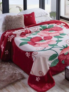 Cobertor Casal Kyor Atlanta 1,80X2,20 Jolitex Vinho