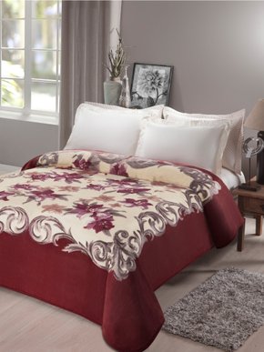 Cobertor Casal Kyor Chamonix 1,80X2,20 Jolitex Carmim