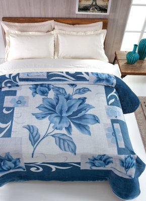 Cobertor Casal Kyor Malbec 1,80X2,20 Jolitex Azul