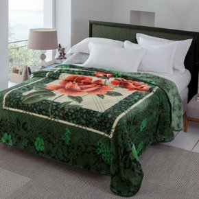 Cobertor Casal Kyor Sorrento 1,80X2,20 Jolitex Verde