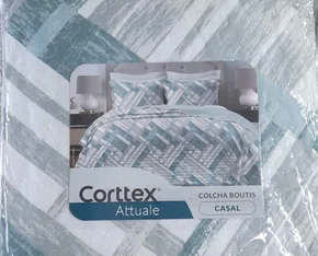 Colcha Boutis Casal 3 Peças Estampado Dupla Face 2,20x2,40 Attuale Corttex
