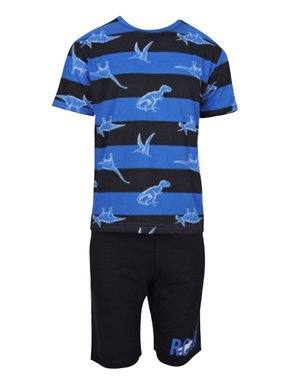 Conjunto Curto Masculino Infantil Estampado 111870 Kyly Azul E Preto