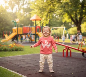 Conjunto Infantil Feminino 1-3 Arco-Íris Com Glitter 55787 Brandili Coral e Bege