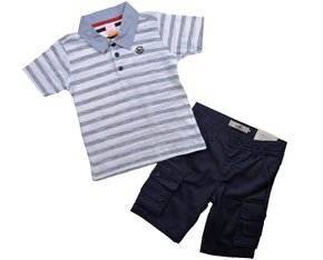 Conjunto Masculino Infantil 4-8 10305977 Marisol Cinza