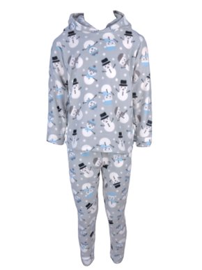 Conjunto Soft C/ Capuz Estampado Masculino Juvenil 849 Tacadu Cinza Claro