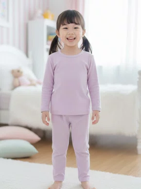 Conjunto Térmico Feminino Infantil  7/10  MM25-90 Nova Rio Lilás