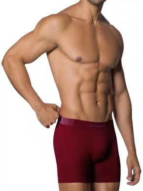 Cueca Boxer Sem Costura 11070 Selene Bordô