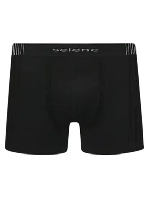 Cueca Boxer Plus Size Sem Costura 11170 Selene Preto