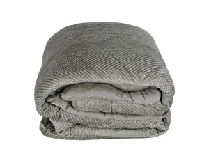 Edredom Casal  Plush Inove Estampado EDO354 220x235 Hedrons Cinza