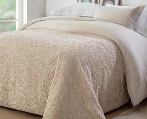 Edredom King Dupla Face Hipoalergênico 220x240 Charmant Jolitex Bege