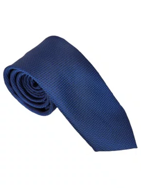 Gravata Semi Slim 100% Poliéster Diament Deluxe Marinho