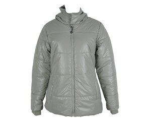 Jaqueta Feminina Adulto Com Capuz e Zíper 26.01.0169 Mosaico Cinza