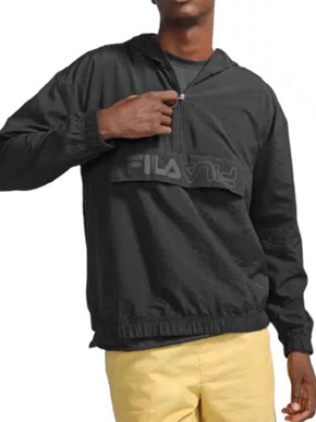 Jaqueta Corta Vento Masculina Anorak Basic F11L00403 Fila Preto