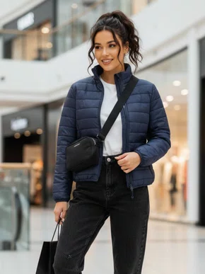 Jaqueta Feminina Adulto Gominho Tactel 3581-F Center Marinho