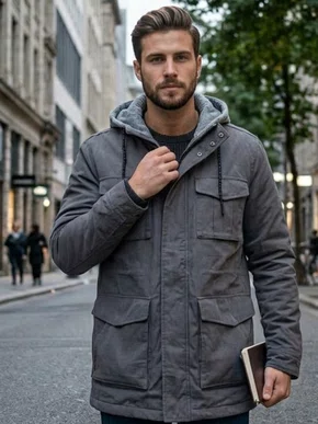 Jaqueta Parka De Sarja Masculina JSCMP200 Blue Bay/ Nautica