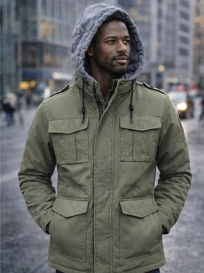 Jaqueta Parka De Sarja Masculina JSCMP200 Blue Bay/ Nautica