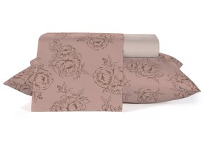 Jogo De Cama Casal 04 Peças Estampado 2,00 X 2,20 Crystal Teka Rose