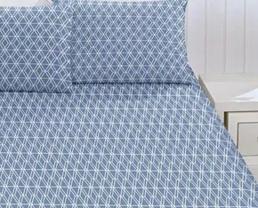 Jogo De Cama Casal Estampado 3 Peças Royal Santista Leo Azul