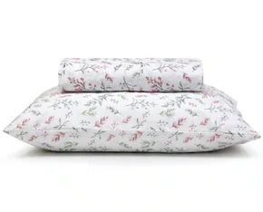 Jogo De Cama Casal Estampado 3 Peças Royal Santista Sady Rosa