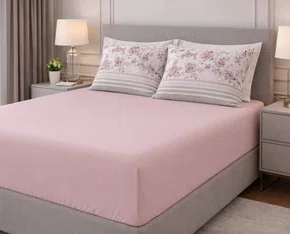 Jogo De Cama Casal Liso 3 Peças Royal Santista Lara Rosa