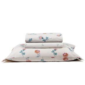 Jogo De Cama Duplo Casal Percal 180 Fios Total Mix Artex Bethania