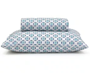 Jogo De Cama Queen Estampado 3 Peças Royal Santista Tutti Turquesa