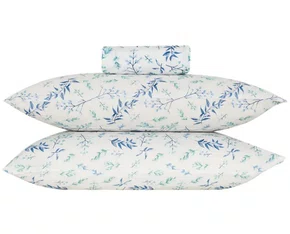 Jogo De Cama Queen Estampado 3 Peças Sady Royal Santista Azul