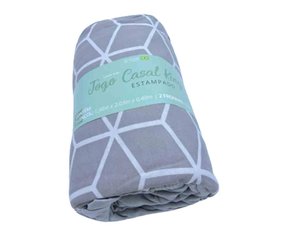 Jogo De Cama Rubi King 03 Peças Estampado 32075 SBX Cinza