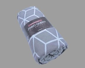 Jogo De Cama Rubi Queen 03 Peças Estampado 32045 SBX Cinza