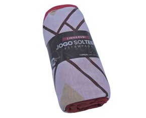 Jogo De Cama Rubi Solteiro 02 Peças Estampado 32043 SBX Vermelho