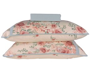 Jogo De Lençol 3 Peças Casal De Malha 200 Fios 705 BBC Têxtil Creme E Verde