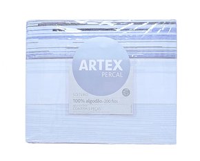 Jogo de Lençol Dobra Feita 200 fios Solteiro Artex Londres