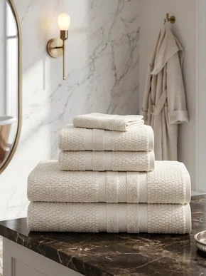 Jogo De Toalhas Vanilla 5 Peças Extra Soft Buddemeyer Bege