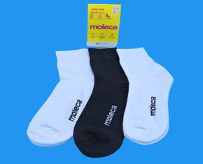 Kit Meia Cano Médio Com 03 Pares Moleca Sortido 33/40