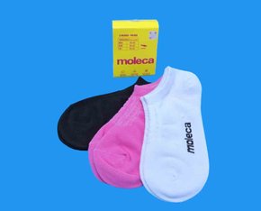 Kit Meia Invisível Com 03 Pares Unissex 22368133 Moleca 33/40