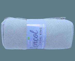 Lençol King Rubi Liso 01 Peça M32074 SBX Cinza