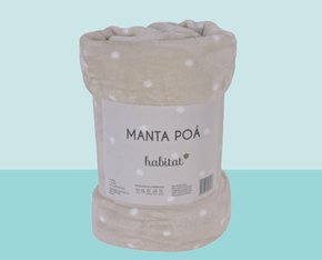 Manta Casal Poá 2.00X2.20CM Habitat Bege