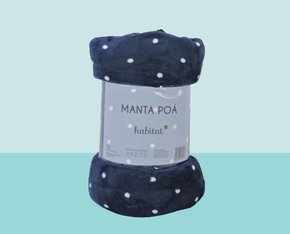 Manta Casal Poá 2.00X2.20CM Habitat Marinho