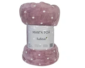 Manta king Poá 240X260 Habitat Rosé