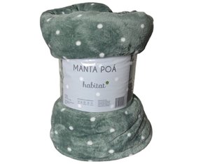 Manta Queen Poá 220X240CM Habitat Verde