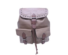 Mochila Feminina Adulto Sintético Com Bolsos Frontais X-6065 CH&LR Marrom e Canela