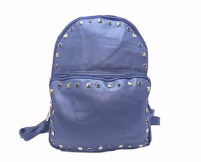 Mochila Feminina Adulto Sintético Com Detalhe De Tachas KL300 CH&LR Marinho